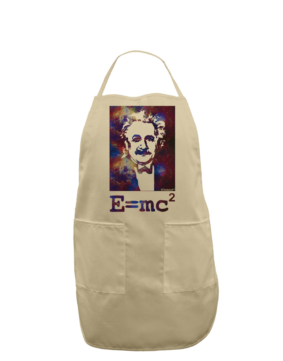 Cosmic Galaxy - E equals mc2 Adult Apron by TooLoud-Bib Apron-TooLoud-White-One-Size-Davson Sales