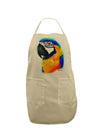 Brightly Colored Parrot Watercolor Adult Apron-Bib Apron-TooLoud-Stone-One-Size-Davson Sales