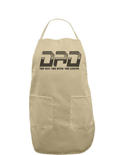 DAD Man Myth Legend Adult Apron-Bib Apron-TooLoud-Khaki-One-Size-Davson Sales