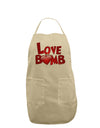 Love Bomb Text Adult Apron-Bib Apron-TooLoud-Stone-One-Size-Davson Sales