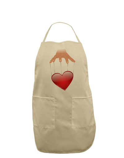 Heart on Puppet Strings Adult Apron-Bib Apron-TooLoud-Stone-One-Size-Davson Sales