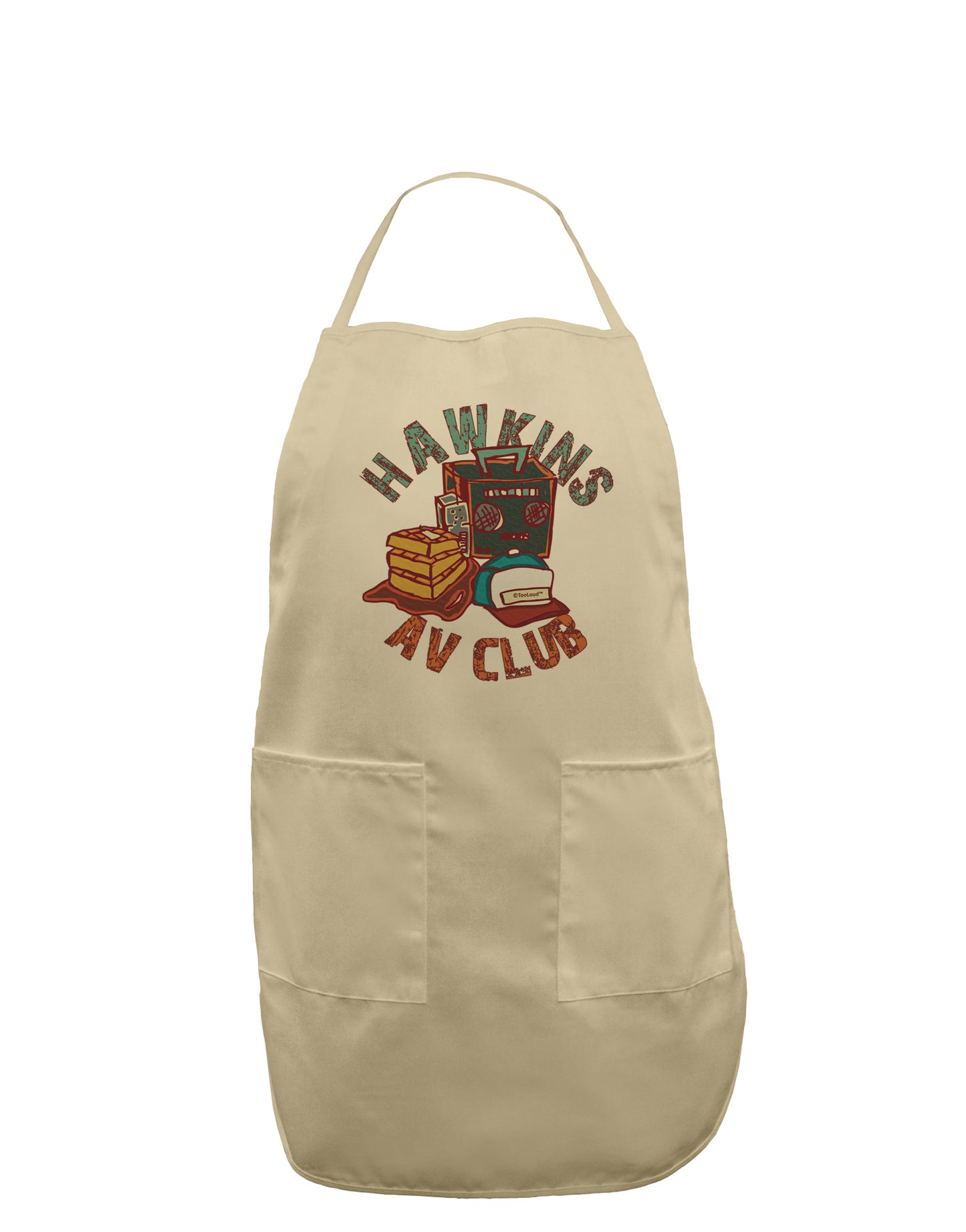 TooLoud Hawkins AV Club Adult Apron-Bib Apron-TooLoud-Stone-One-Size-Davson Sales