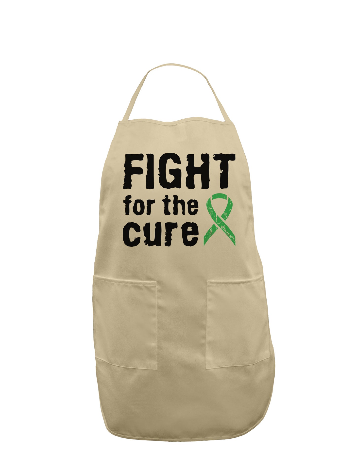 Fight for the Cure - Light Green Ribbon Celiac Disease Adult Apron-Bib Apron-TooLoud-Stone-One-Size-Davson Sales