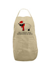 All I Want For Christmas Is Ewe Sheep Adult Apron-Bib Apron-TooLoud-Stone-One-Size-Davson Sales