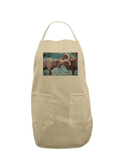 CO Bighorn Head Butt Adult Apron-Bib Apron-TooLoud-Stone-One-Size-Davson Sales