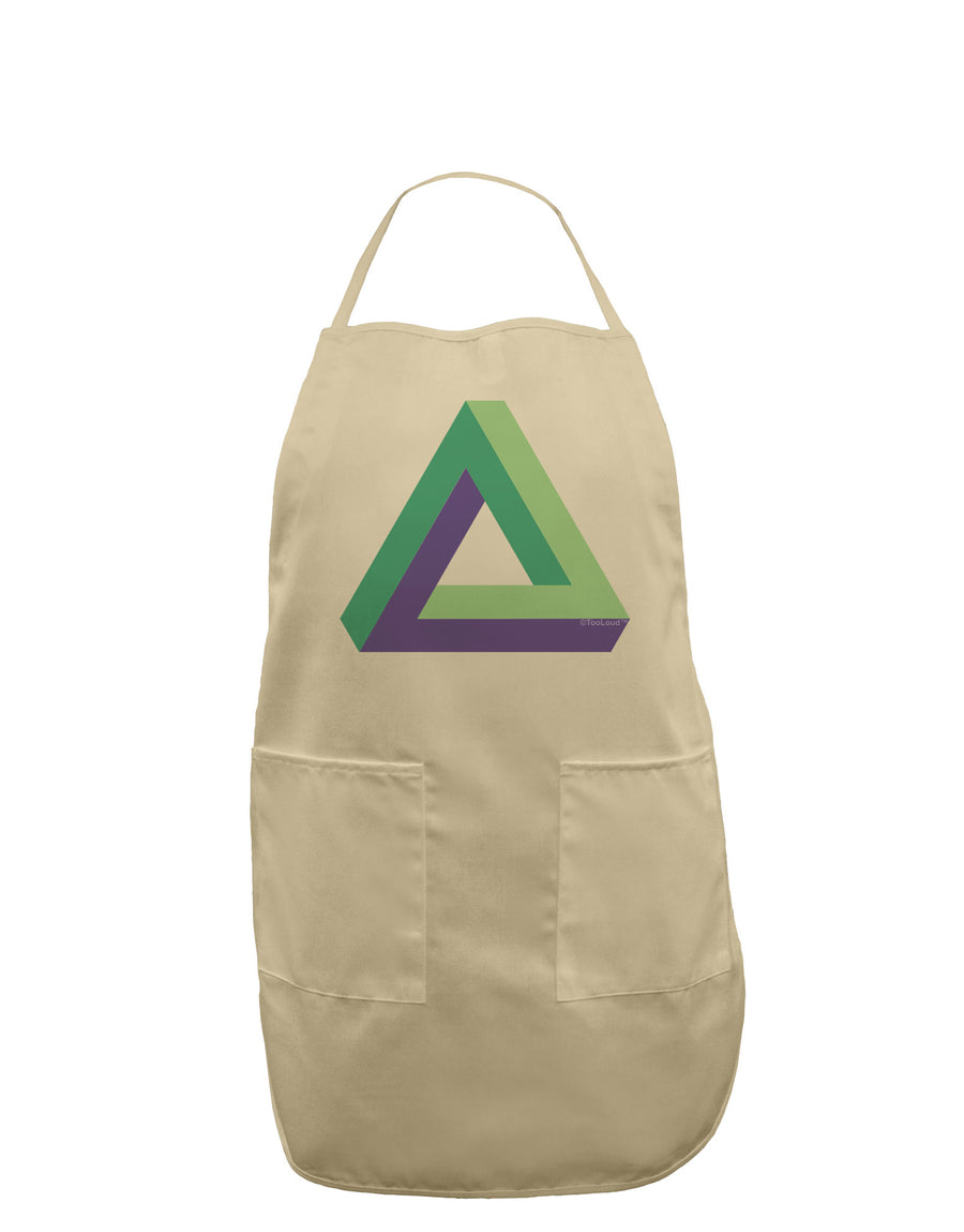 Impossible Triangle Loop Adult Apron-Bib Apron-TooLoud-White-One-Size-Davson Sales