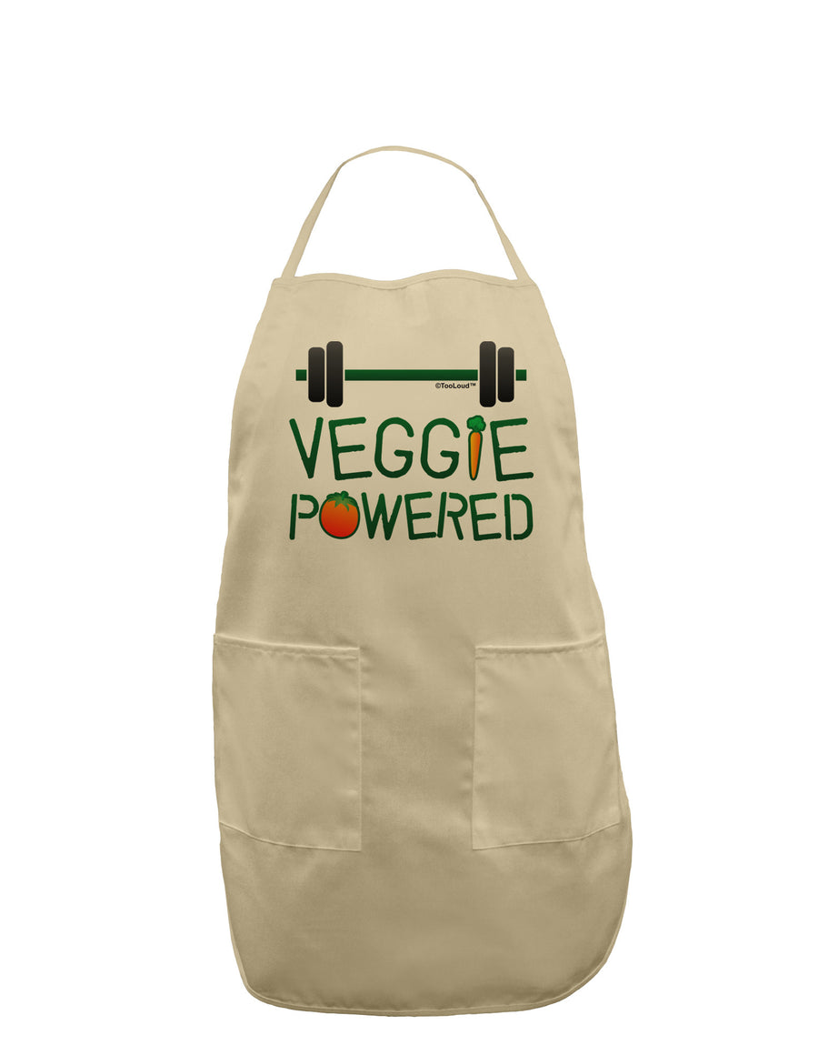 TooLoud Veggie Powered Adult Apron-Bib Apron-TooLoud-White-One-Size-Davson Sales