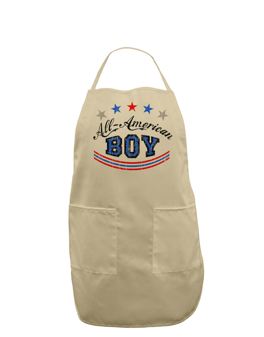 All-American Boy Adult Apron-Bib Apron-TooLoud-White-One-Size-Davson Sales