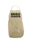 Badass Grandpa Adult Apron by TooLoud-Bib Apron-TooLoud-Stone-One-Size-Davson Sales