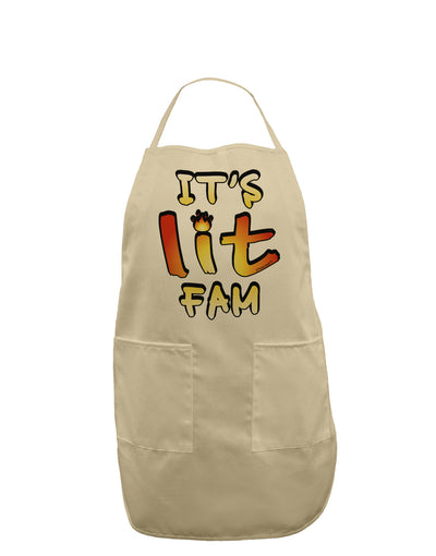 It's Lit Fam Adult Apron-Bib Apron-TooLoud-Stone-One-Size-Davson Sales