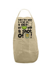 Take Life with a Grain of Salt and a Shot of Tequila Adult Apron by TooLoud-Bib Apron-TooLoud-Stone-One-Size-Davson Sales