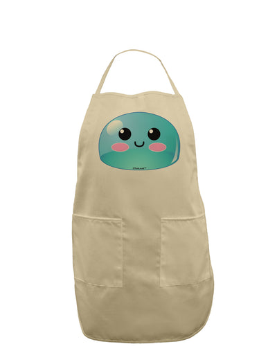 Cute RPG Slime - Blue Adult Apron by TooLoud-Bib Apron-TooLoud-Stone-One-Size-Davson Sales