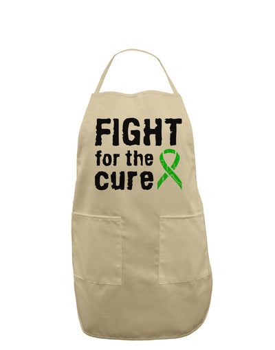 Fight for the Cure - Lime Green Ribbon Lyme Disease Adult Apron-Bib Apron-TooLoud-Stone-One-Size-Davson Sales