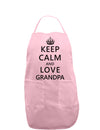 Keep Calm and Love Grandpa Adult Apron-Bib Apron-TooLoud-Light-Pink-One-Size-Davson Sales