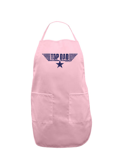 Top Dad Father's Day Adult Apron-Bib Apron-TooLoud-Light-Pink-One-Size-Davson Sales