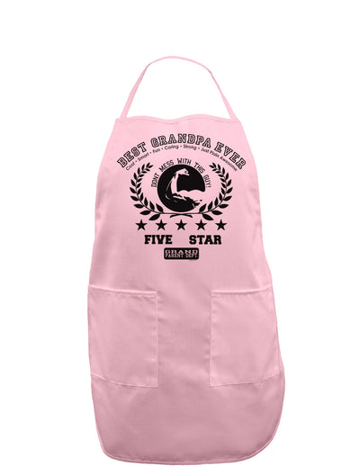 Best Grandpa Ever Collegiate Adult Apron-Bib Apron-TooLoud-Light-Pink-One-Size-Davson Sales