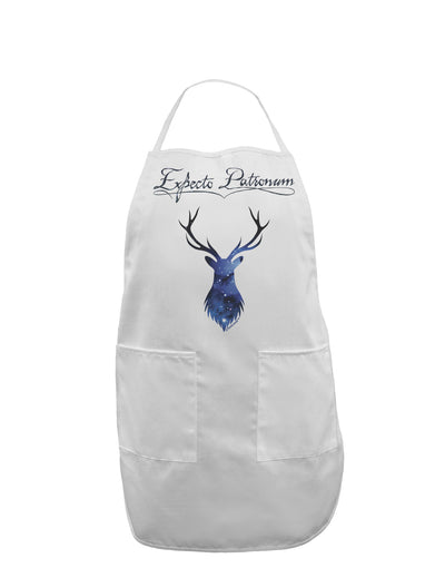 Expecto Patronum Space Stag Adult Apron-Bib Apron-TooLoud-White-One-Size-Davson Sales