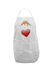 Heart on Puppet Strings Adult Apron-Bib Apron-TooLoud-White-One-Size-Davson Sales