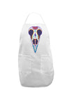 Colorful Mystic Bird Skull Calavera Day of the Dead Adult Apron-Bib Apron-TooLoud-White-One-Size-Davson Sales