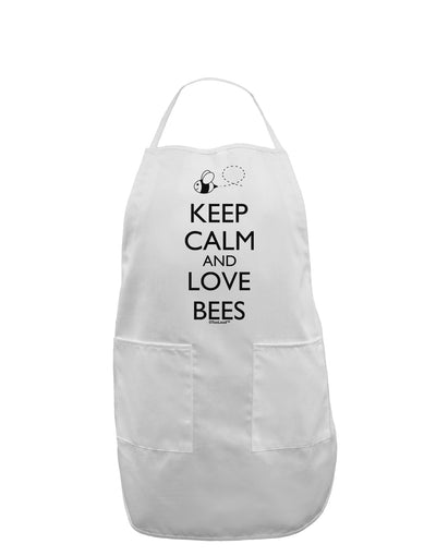 Keep Calm and Love Bees Adult Apron-Bib Apron-TooLoud-White-One-Size-Davson Sales