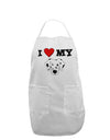 I Heart My - Cute Dalmatian Dog Adult Apron by TooLoud-Bib Apron-TooLoud-White-One-Size-Davson Sales