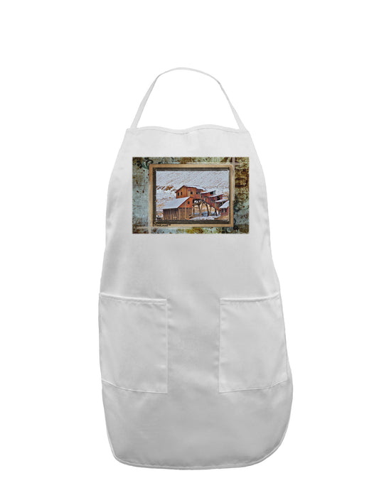 Mine Scene Colorado Adult Apron-Bib Apron-TooLoud-White-One-Size-Davson Sales
