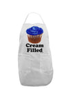 Cream Filled Blue Cupcake Design Adult Apron by TooLoud-Bib Apron-TooLoud-White-One-Size-Davson Sales