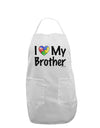 I Heart My Brother - Autism Awareness Adult Apron by TooLoud-Bib Apron-TooLoud-White-One-Size-Davson Sales