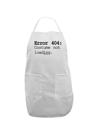 Error 404 Costume Adult Apron-Bib Apron-TooLoud-White-One-Size-Davson Sales