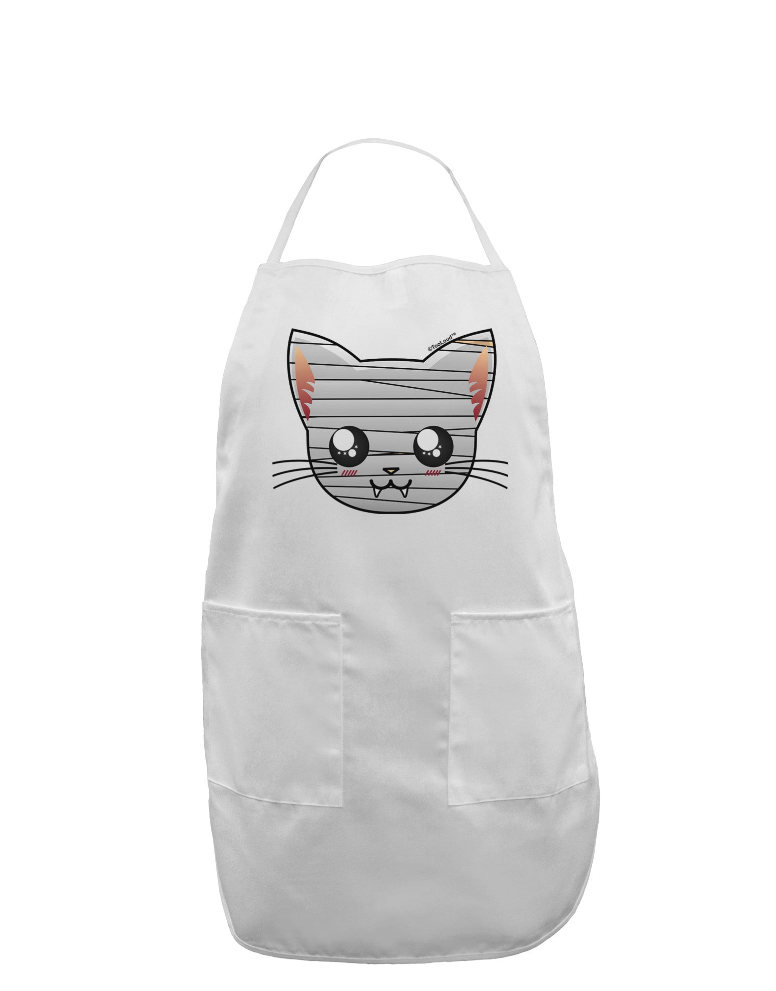 Mummy Kitty Adult Apron by TooLoud-Bib Apron-TooLoud-White-One-Size-Davson Sales