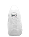 Cute Nerd Ghost Halloween Adult Apron-Bib Apron-TooLoud-White-One-Size-Davson Sales