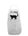 I Like Cat Silhouette Design Adult Apron by TooLoud-Bib Apron-TooLoud-White-One-Size-Davson Sales