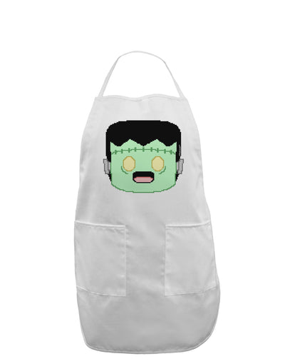 Cute Pixel Monster Adult Apron-Bib Apron-TooLoud-White-One-Size-Davson Sales