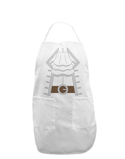 Pirate Captain Costume Silver Adult Apron-Bib Apron-TooLoud-White-One-Size-Davson Sales