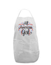 All American Girl - Fireworks and Heart Adult Apron by TooLoud-Bib Apron-TooLoud-White-One-Size-Davson Sales