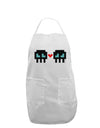 8-Bit Skull Love - Boy and Boy Adult Apron-Bib Apron-TooLoud-White-One-Size-Davson Sales