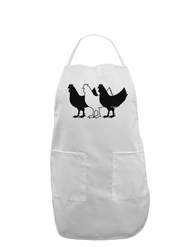 Three French Hens Adult Apron-Bib Apron-TooLoud-White-One-Size-Davson Sales