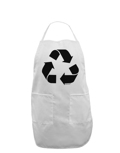 Recycle Black and White Adult Apron by TooLoud-Bib Apron-TooLoud-White-One-Size-Davson Sales