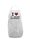 I Heart My Gamer Boyfriend Adult Apron-Bib Apron-TooLoud-White-One-Size-Davson Sales