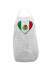 Mexican Flag Heart - Beveled Adult Apron by TooLoud-Bib Apron-TooLoud-White-One-Size-Davson Sales