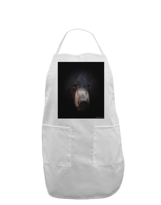 Scary Black Bear Adult Apron-Bib Apron-TooLoud-White-One-Size-Davson Sales