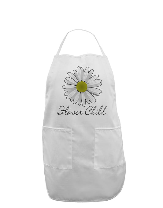 Pretty Daisy - Flower Child Adult Apron-Bib Apron-TooLoud-White-One-Size-Davson Sales