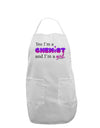 Yes I am a Chemist Girl Adult Apron-Bib Apron-TooLoud-White-One-Size-Davson Sales