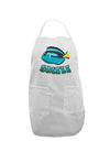 Blue Tang Fish - Smile Adult Apron-Bib Apron-TooLoud-White-One-Size-Davson Sales