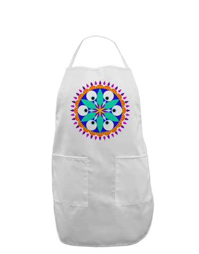 Evil Eye Protection Mandala Adult Apron by-Bib Apron-TooLoud-White-One-Size-Davson Sales