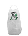 Kiss Me For Luck Adult Apron-Bib Apron-TooLoud-White-One-Size-Davson Sales