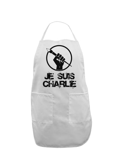 Je Suis Charlie Adult Apron-Bib Apron-TooLoud-White-One-Size-Davson Sales