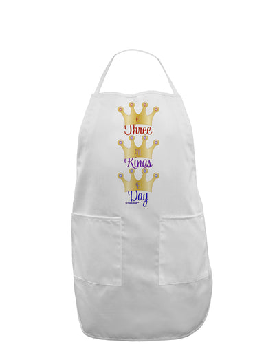 Three Kings Day - C M B Crowns Adult Apron by TooLoud-Bib Apron-TooLoud-White-One-Size-Davson Sales