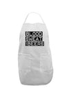 Blood Sweat and Beers Design Adult Apron by TooLoud-Bib Apron-TooLoud-White-One-Size-Davson Sales