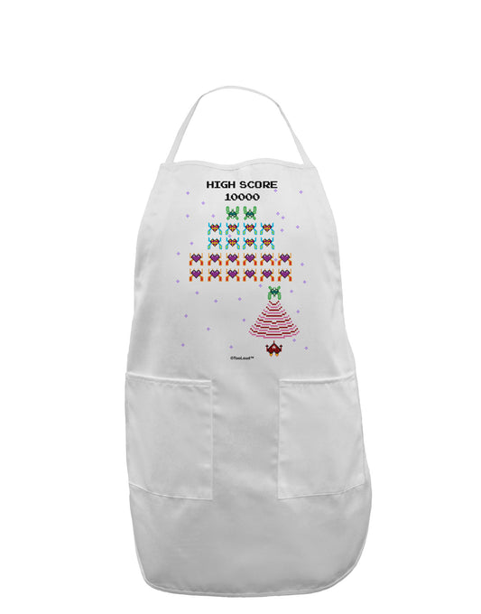 Retro Heart Fighter Adult Apron-Bib Apron-TooLoud-White-One-Size-Davson Sales
